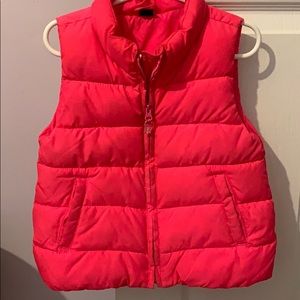 Bright pink girls vest, Gap